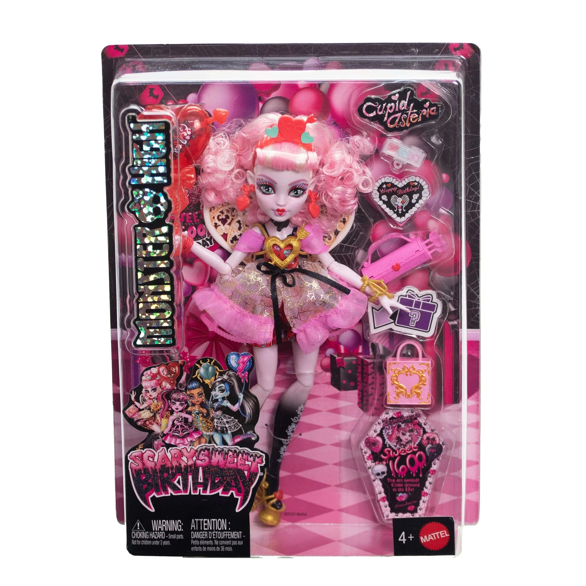Monster High doll in packaging with pink and black design