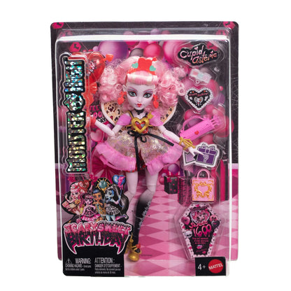 Monster High doll in packaging with pink and black design