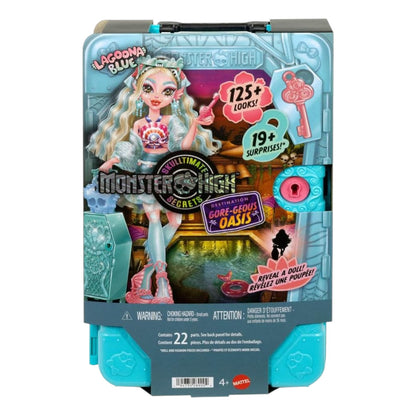 Monster High doll packaging with character and product details on a white background