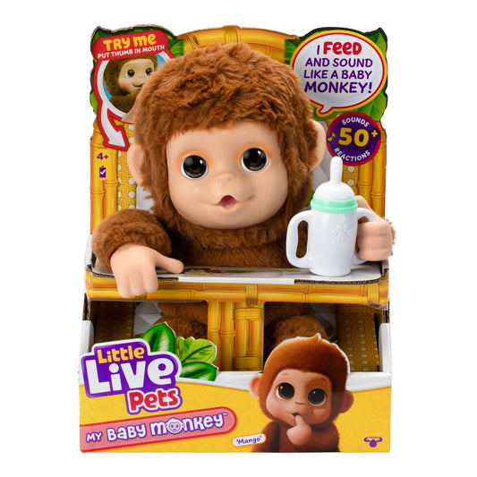 Little Live Pets My Baby Monkey Mango interactive plush toy Canada