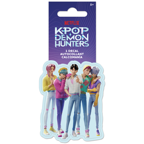 Officially licensed Netflix KPop Demon Hunters single decal by Roomscapes featuring the Saja Boys characters.