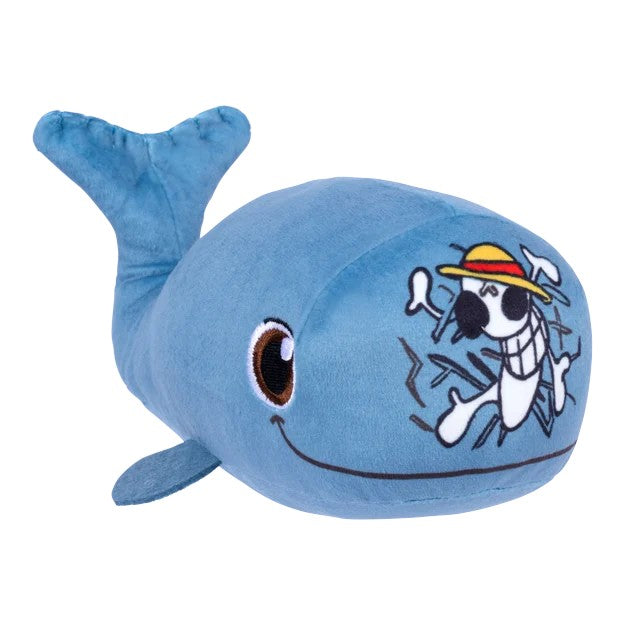 One Piece Netflix Laboon plush toy featuring his prominent scars and Jolly Roger insignia