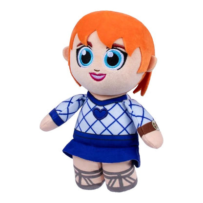 One Piece Netflix Nami plush toy featuring her bright orange hair and blue outfit