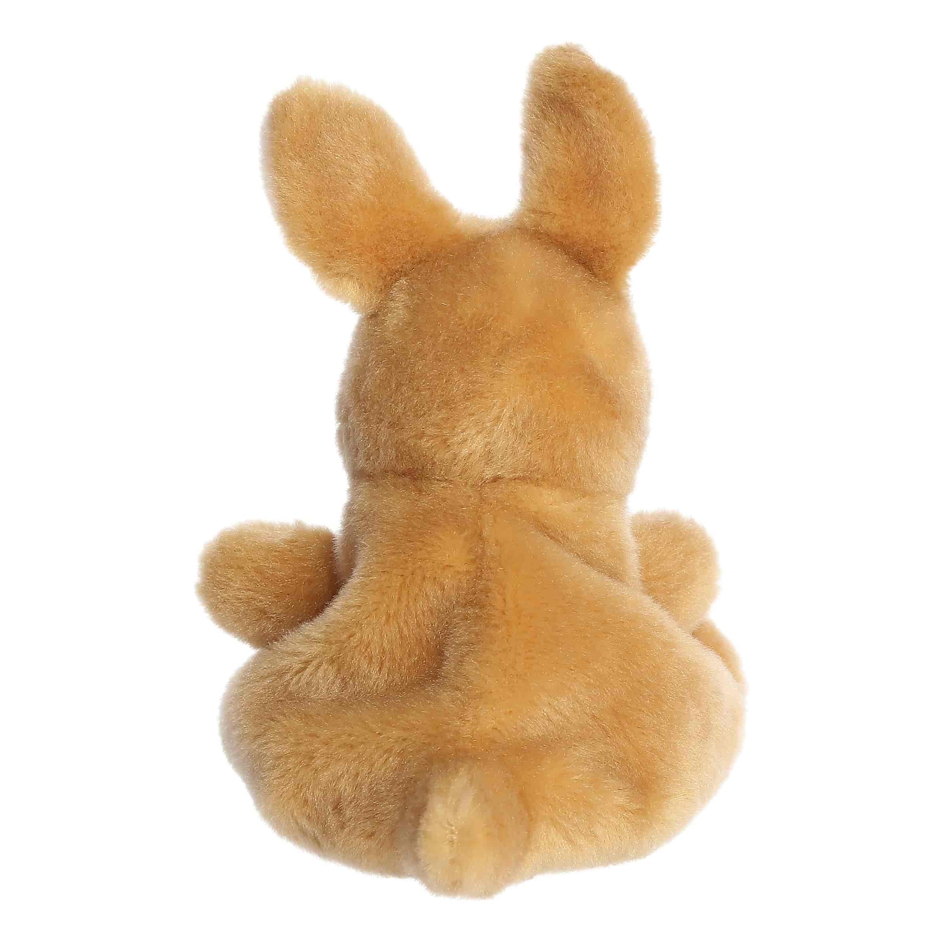 Back view of Palm Pals Adelaide Kangaroo 5-inch plush soft toy