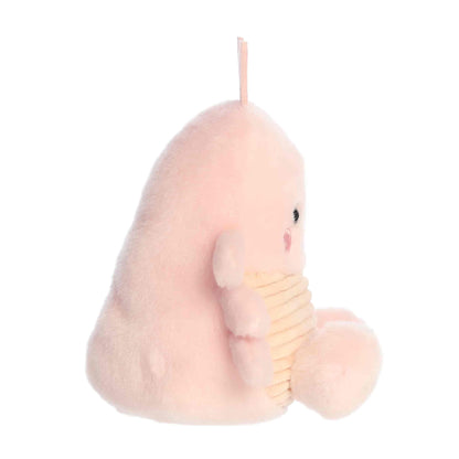 Side view of Palm Pals Augustin Shrimp 5-inch plush soft toy