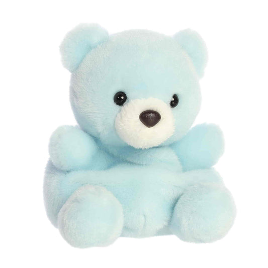 Angled view of Palm Pals Benny Baby Bear 5-inch plush soft toy