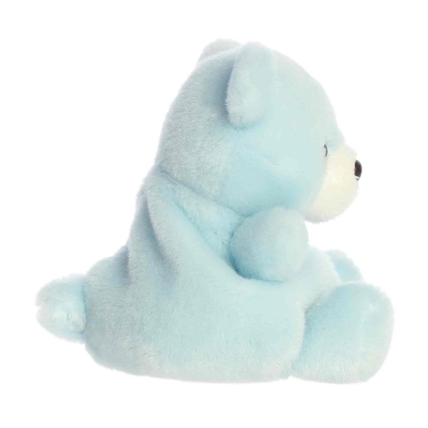 Side view of Palm Pals Benny Baby Bear 5-inch plush soft toy