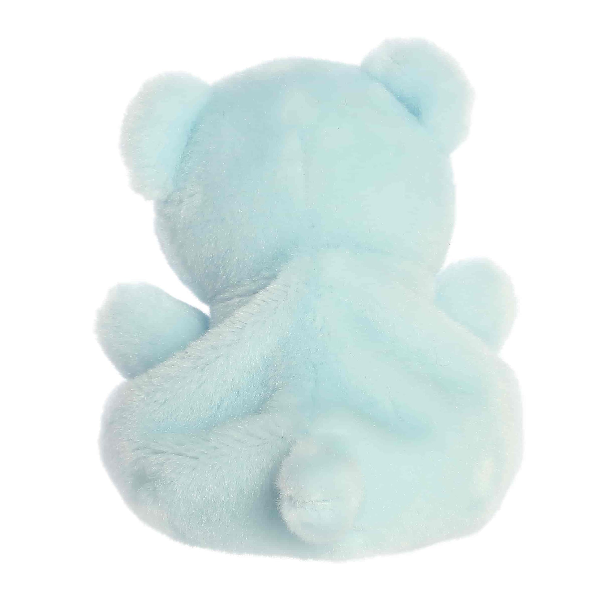 Back view of Palm Pals Benny Baby Bear 5-inch plush soft toy