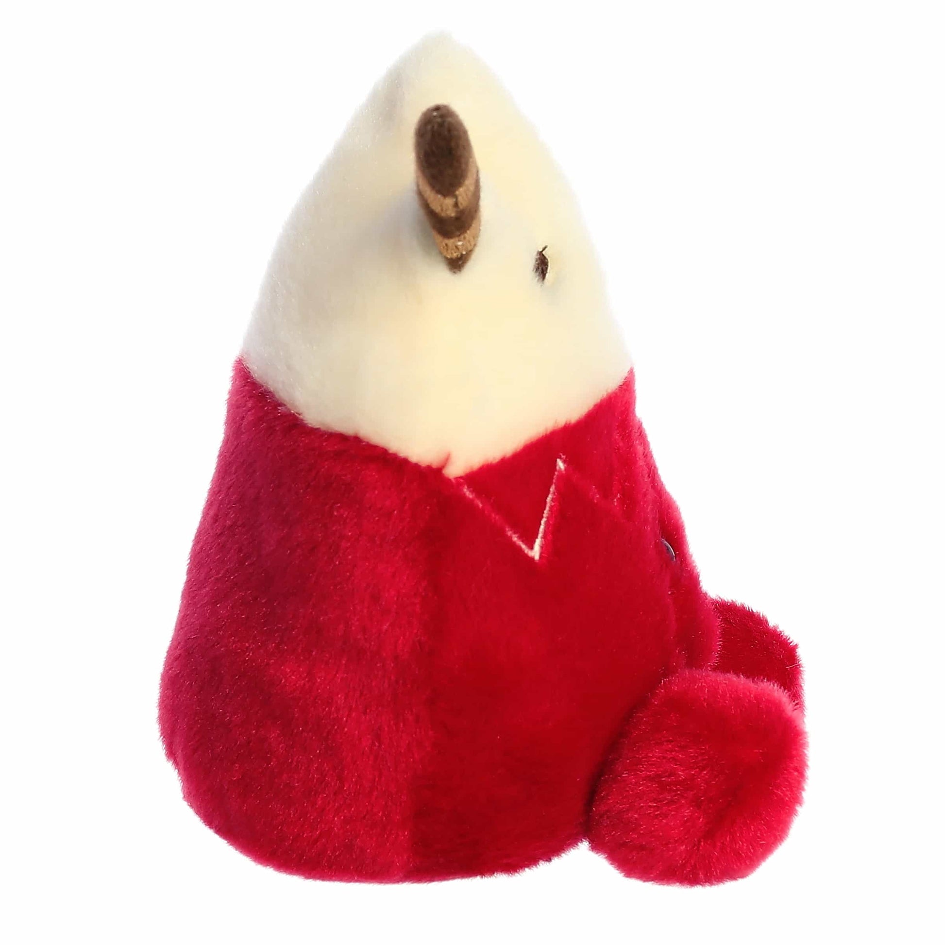 Palm Pals Cassia Hot Cocoa 5-inch plush featuring a red mug with zigzag pattern, whipped cream topping, chocolate sprinkles, and rosy cheeks.