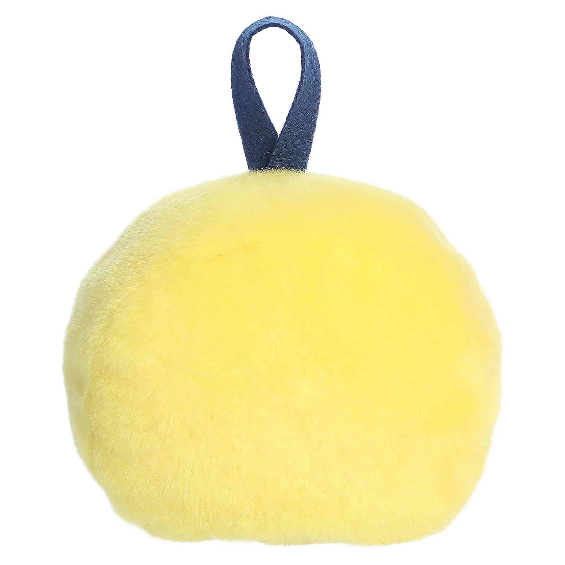 Palm Pals Champ Gold Medal, a small golden-yellow plush shaped like a first-place medal with a blue ribbon loop and a sweet smiling face.