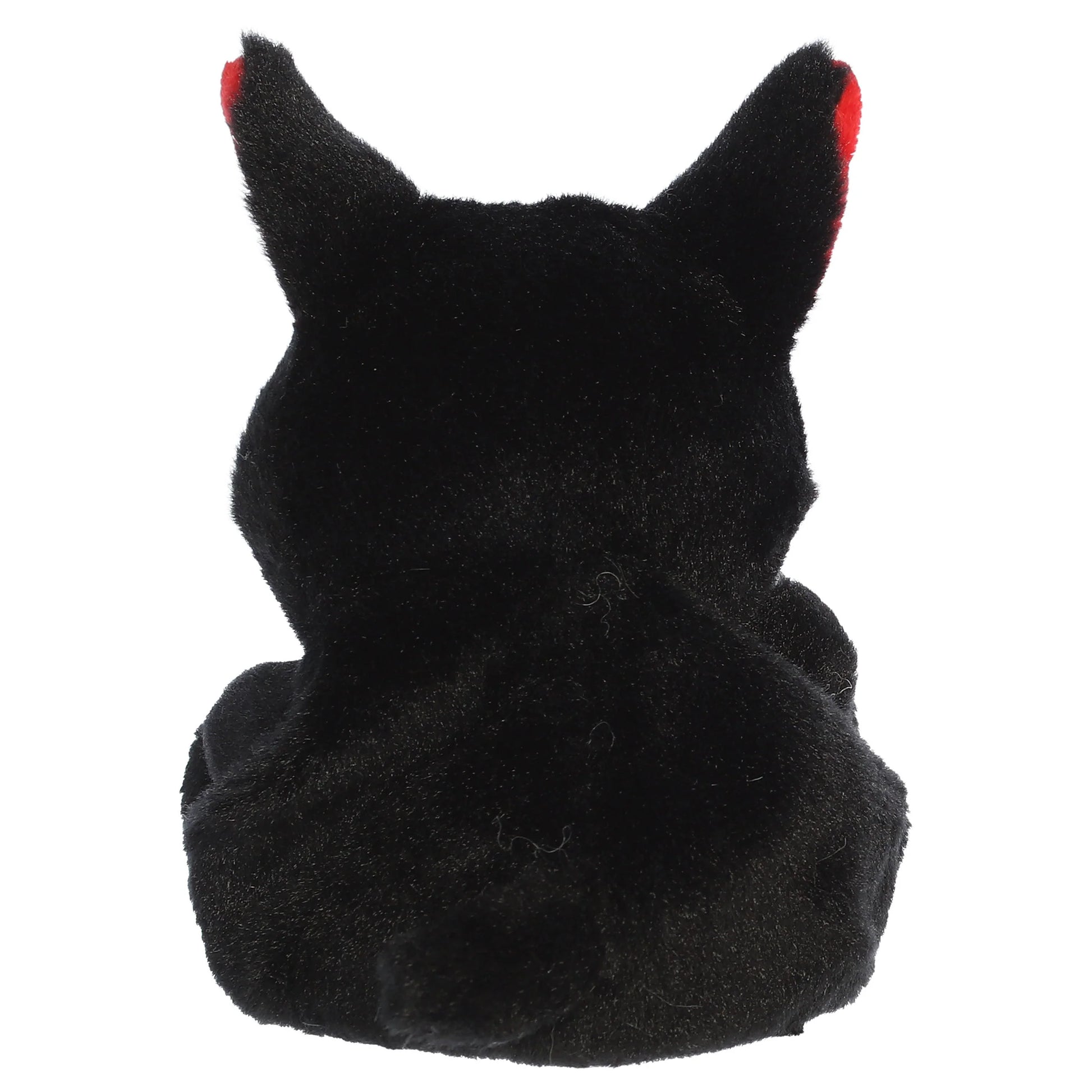 Palm Pals Dante Hellhound mythical black plush toy with striking red details and two little fangs