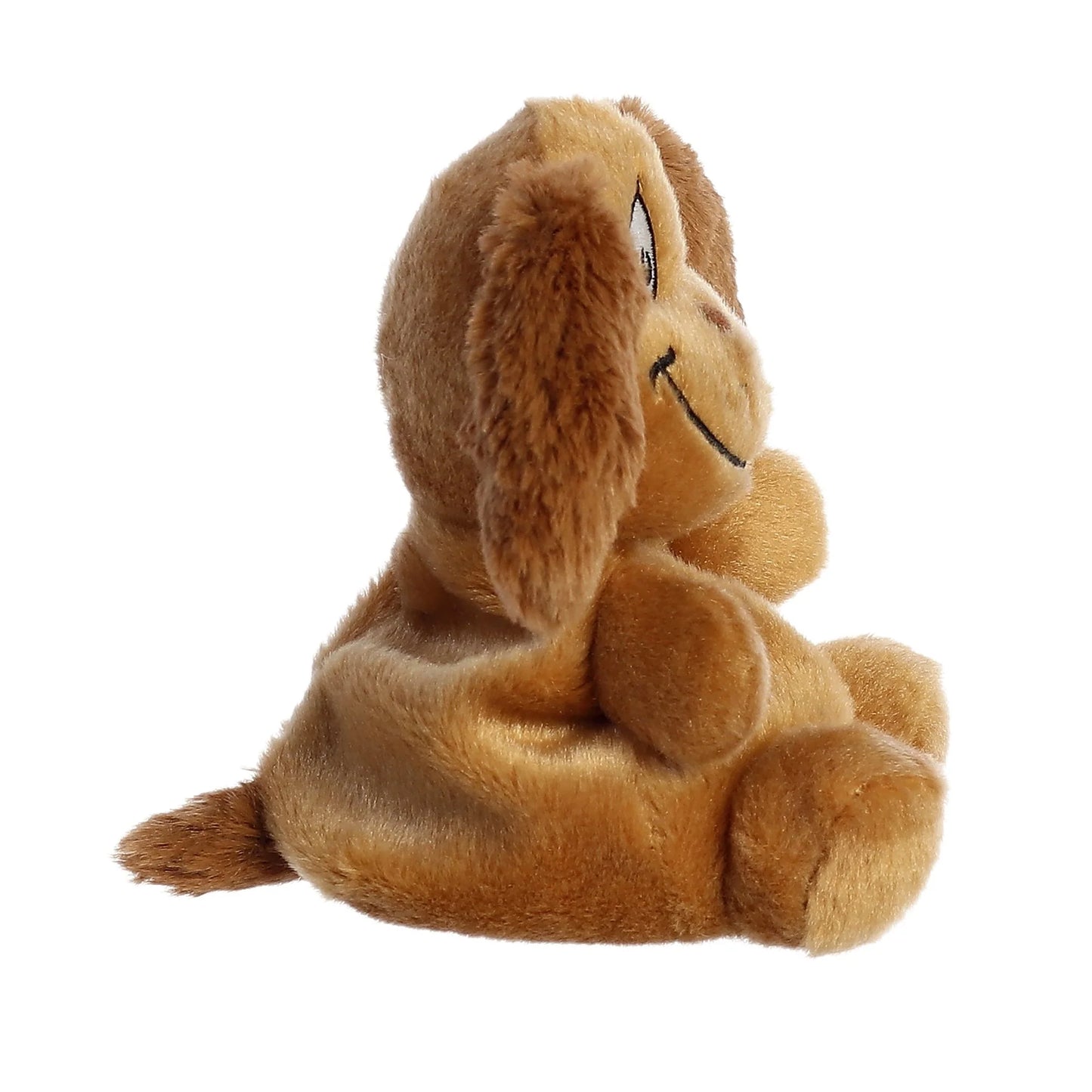 Side view of Palm Pals Dr. Seuss Max 5-inch plush soft toy