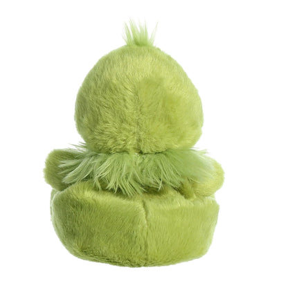 Back view of Palm Pals Dr. Seuss The Grinch 5-inch plush soft toy