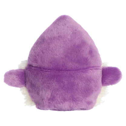 Palm Pals Ezerick Wizard 5-inch plush with a purple star-and-moon hat, fluffy white beard, and purple hands and feet.