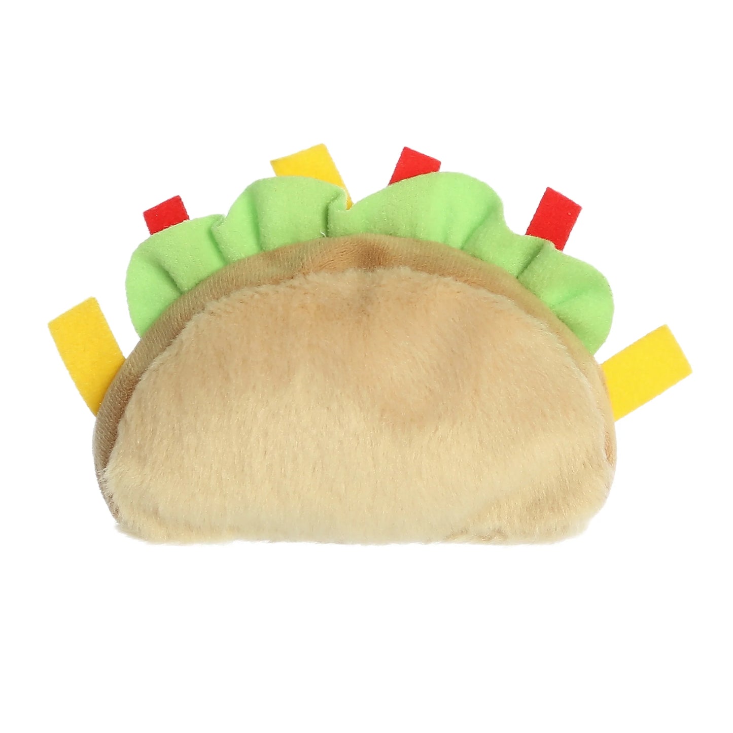 Back view of Palm Pals Fiesta Taco 5-inch plush soft toy