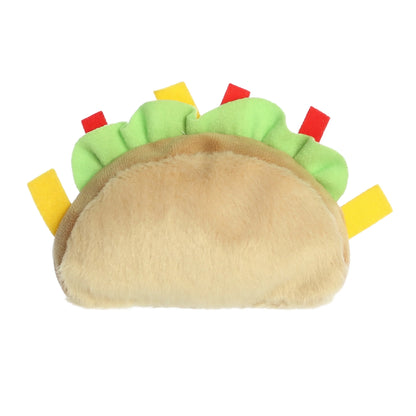Back view of Palm Pals Fiesta Taco 5-inch plush soft toy