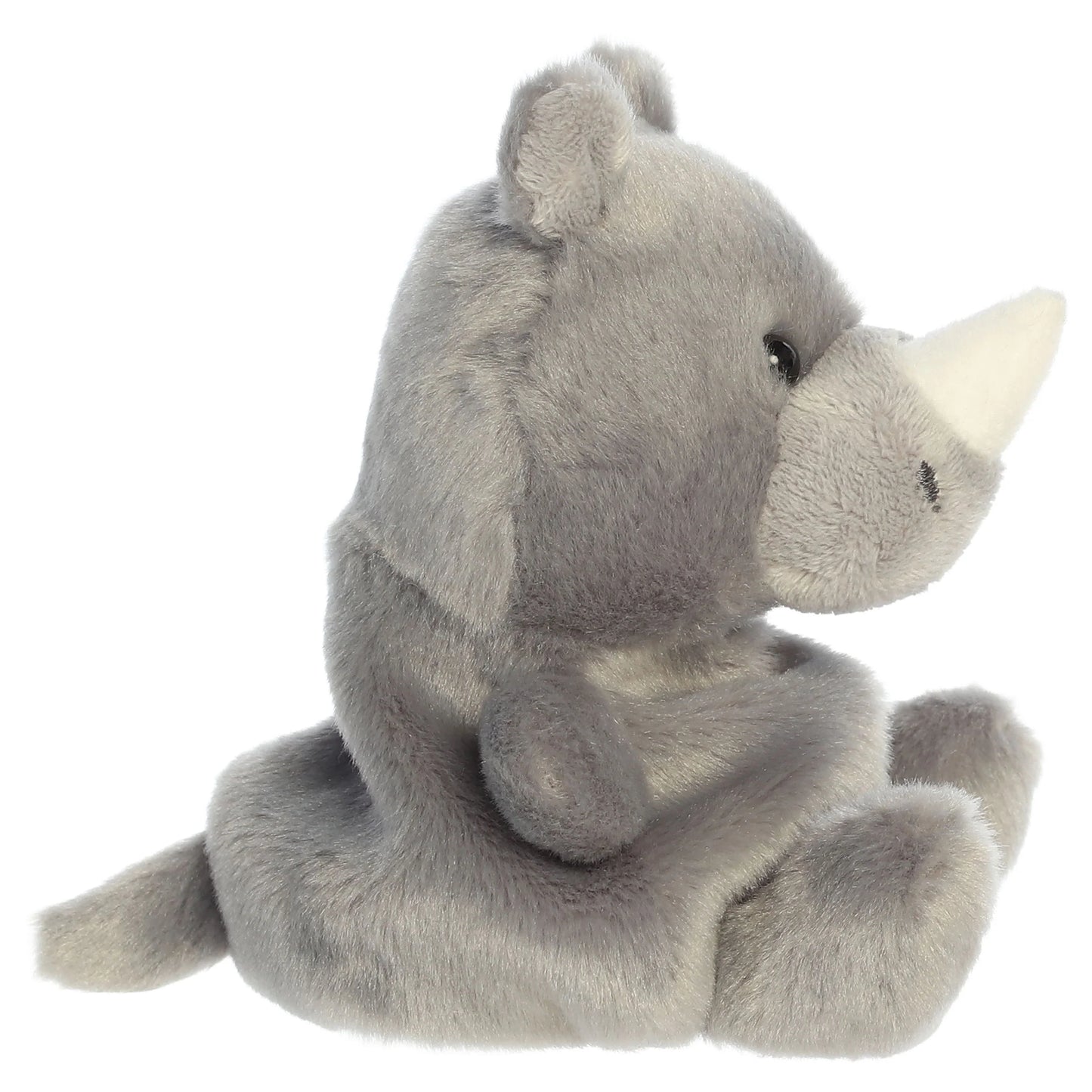 Palm Pals Jambo Rhino plush toy with a soft gray body, little ears, and a tiny horn