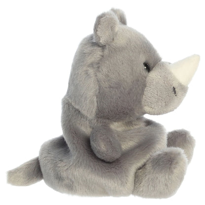 Palm Pals Jambo Rhino plush toy with a soft gray body, little ears, and a tiny horn