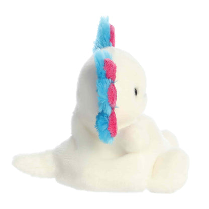 Side view of Palm Pals Jax Bluegill Axolotl Plush