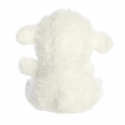 Back view of Palm Pals Luffie Lamb 5-inch plush soft toy