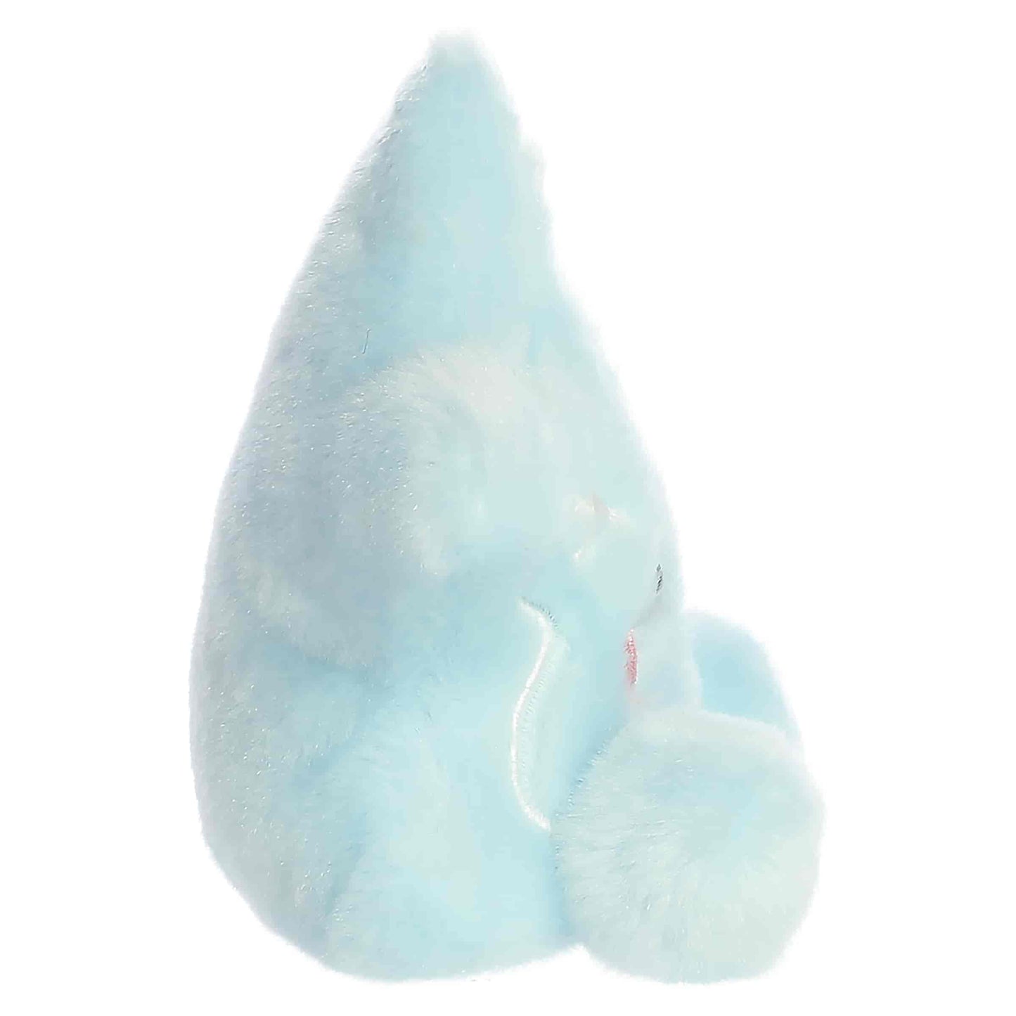 Palm Pals Lumi Snow Star 5-inch icy-blue star plush with silver snowflake embroidered details and pink cheeks.