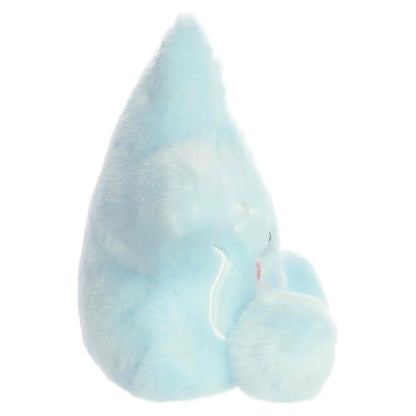 Palm Pals Lumi Snow Star 5-inch icy-blue star plush with silver snowflake embroidered details and pink cheeks.