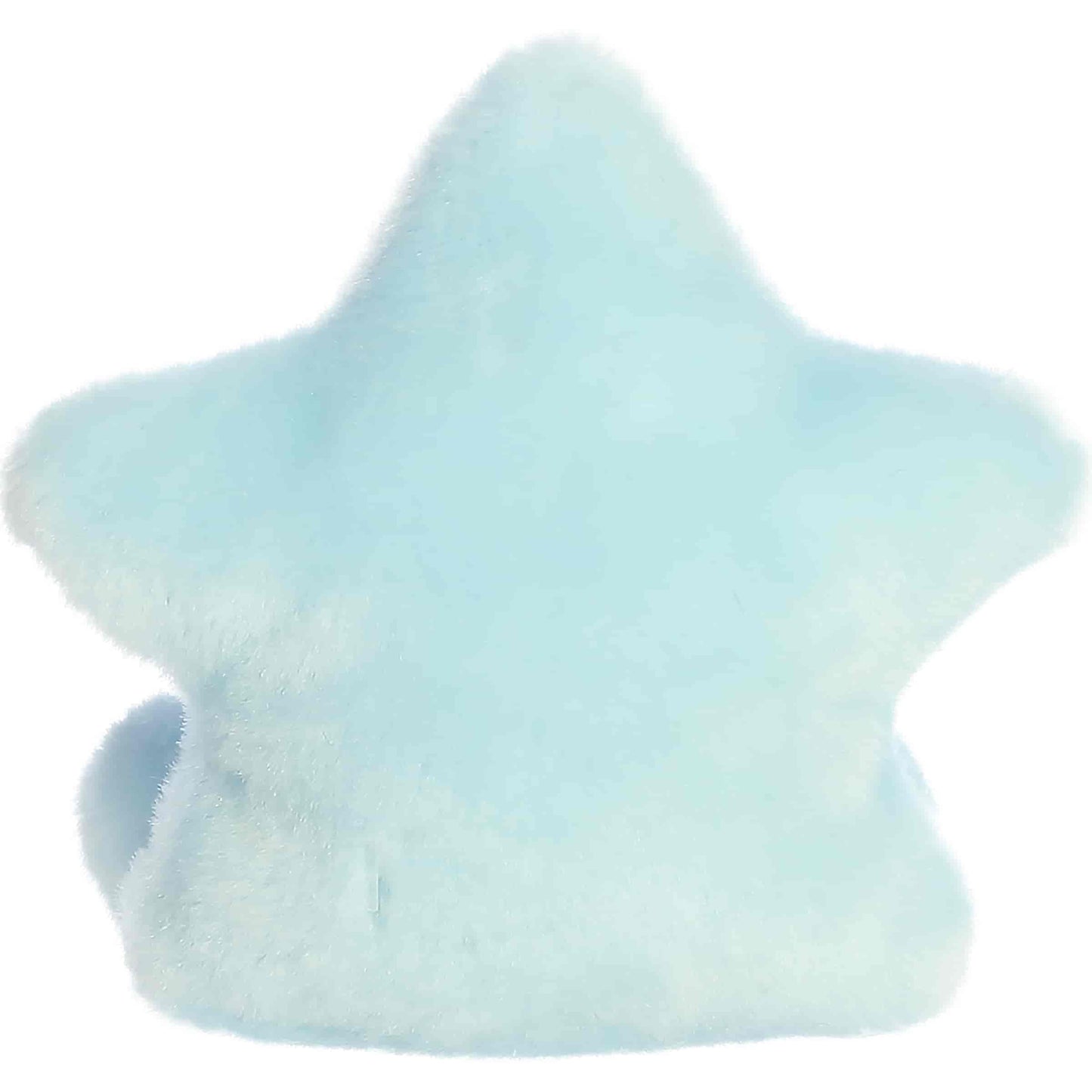 Palm Pals Lumi Snow Star 5-inch icy-blue star plush with silver snowflake embroidered details and pink cheeks.