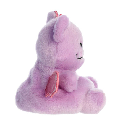 Palm Pals Marbles Gargoyle 6-inch lavender plush featuring sparkly pink wings and horns, an embroidered nose, and little fangs.