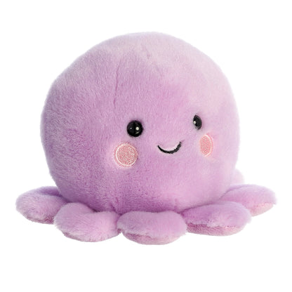 Angled view of Palm Pals Oliver Octopus 5-inch plush soft toy