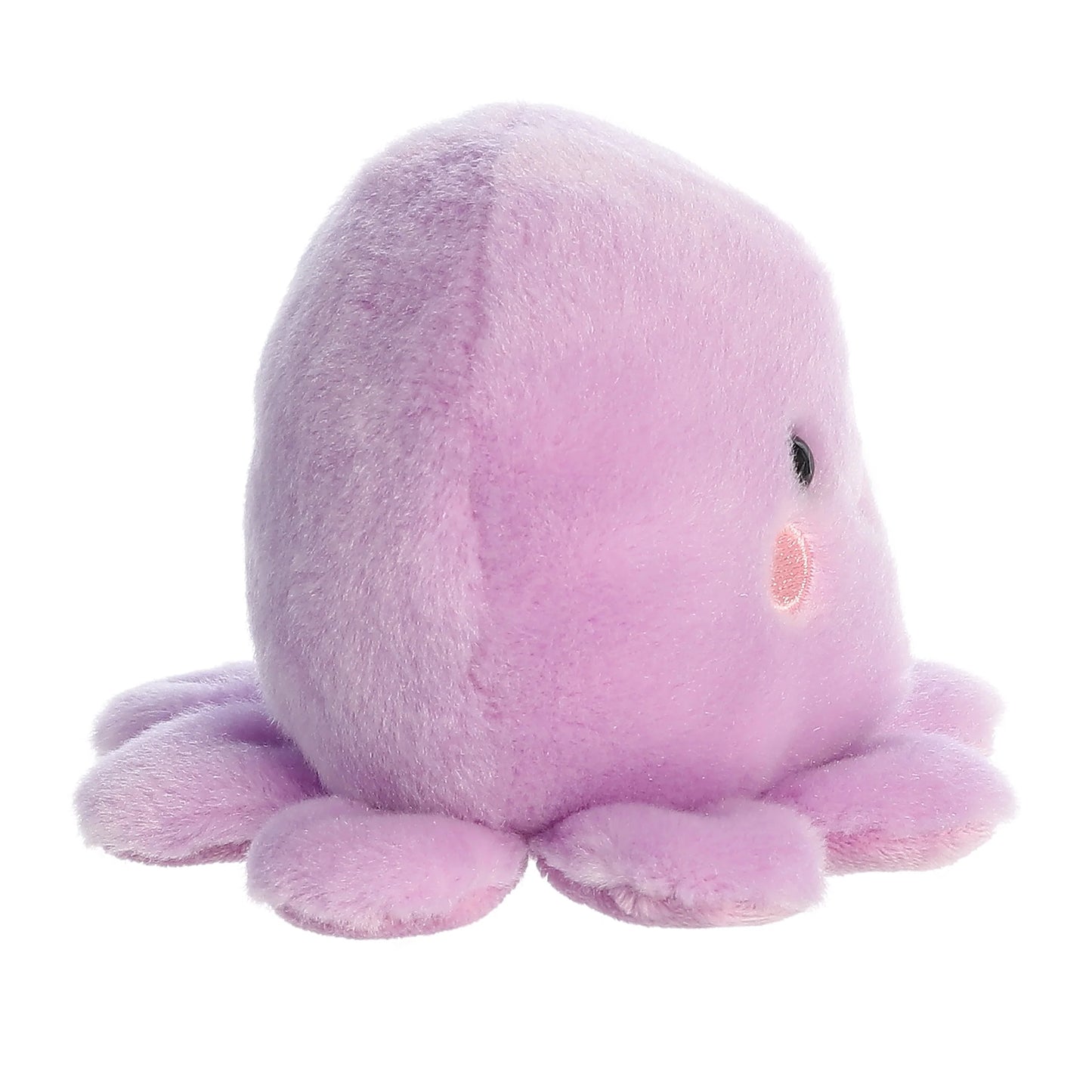 Side view of Palm Pals Oliver Octopus 5-inch plush soft toy