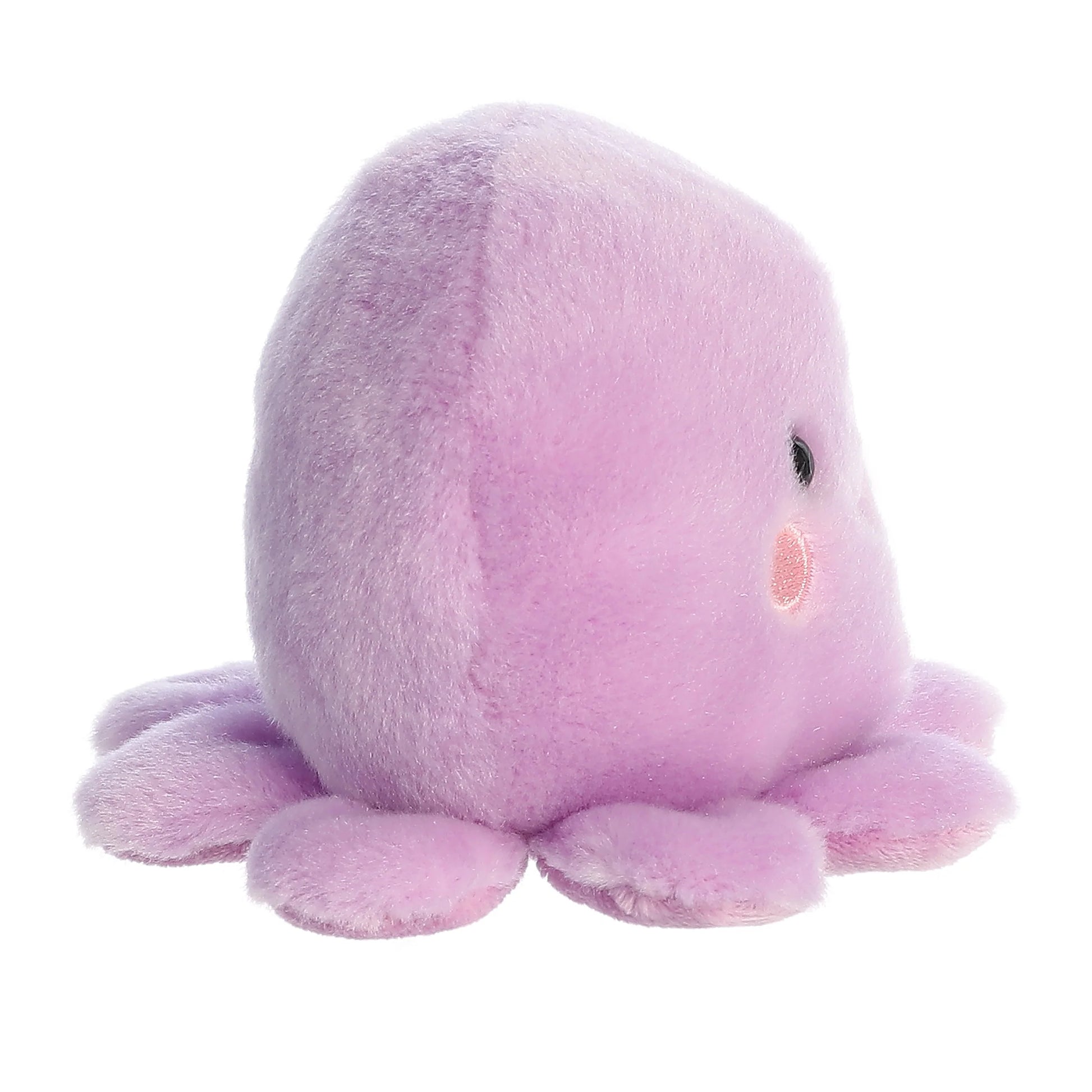 Side view of Palm Pals Oliver Octopus 5-inch plush soft toy