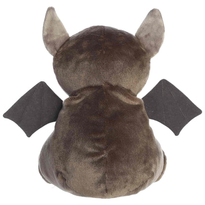 Palm Pals Party-Sized Luna Bat 13-inch plush featuring fluffy fur, curious embroidered eyes, and large open wings.
