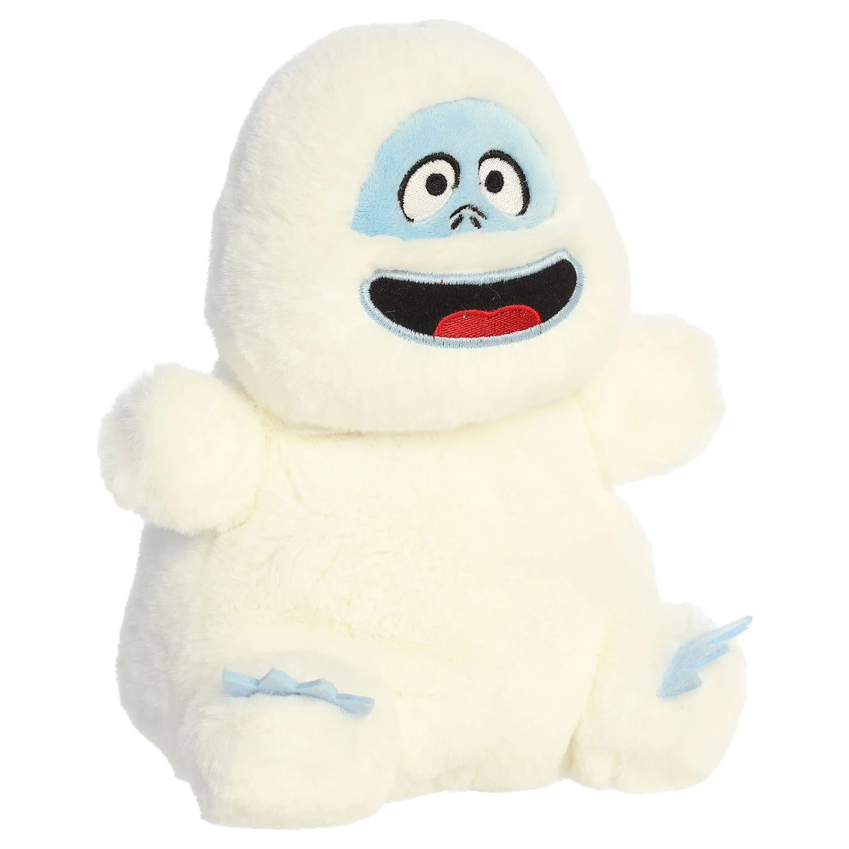 Palm Pals Party Sized Bumble the Abominable Snow Monster plush toy from Rudolph the Red-Nosed Reindeer.