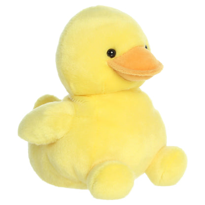 Palm Pals Party-Sized Tubby Rubber Ducky plush toy with sunny yellow fur and a bright orange beak