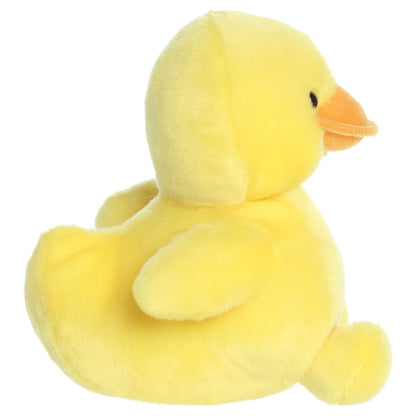 Palm Pals Party-Sized Tubby Rubber Ducky plush toy with sunny yellow fur and a bright orange beak
