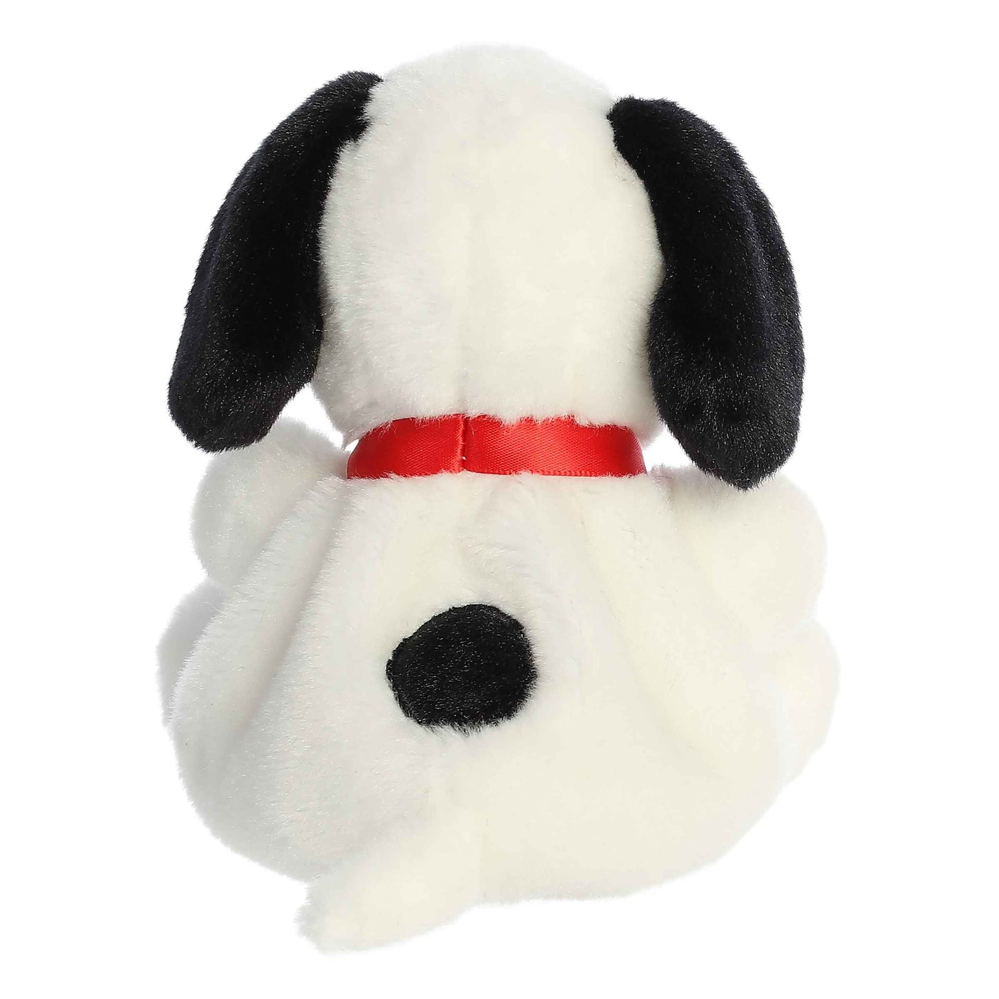 Back view of Palm Pals Peanuts Snoopy 5-inch plush soft toy