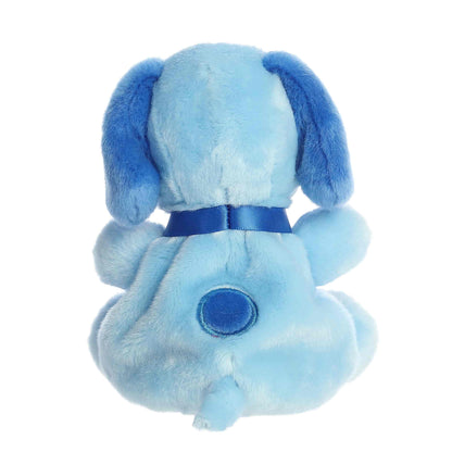 Back view of Palm Pals Peanuts Snoopy Color Collection Blue 5-inch plush soft toy