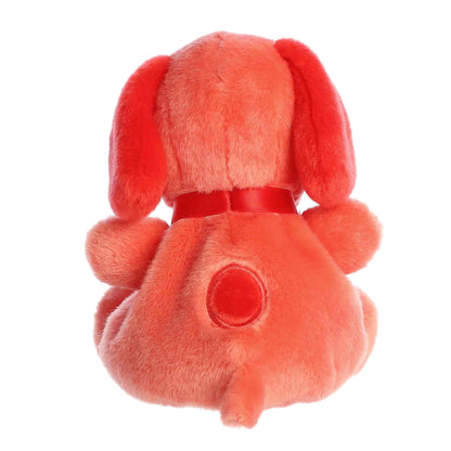 Back view of Palm Pals Peanuts Snoopy Color Collection Red 5-inch plush soft toy