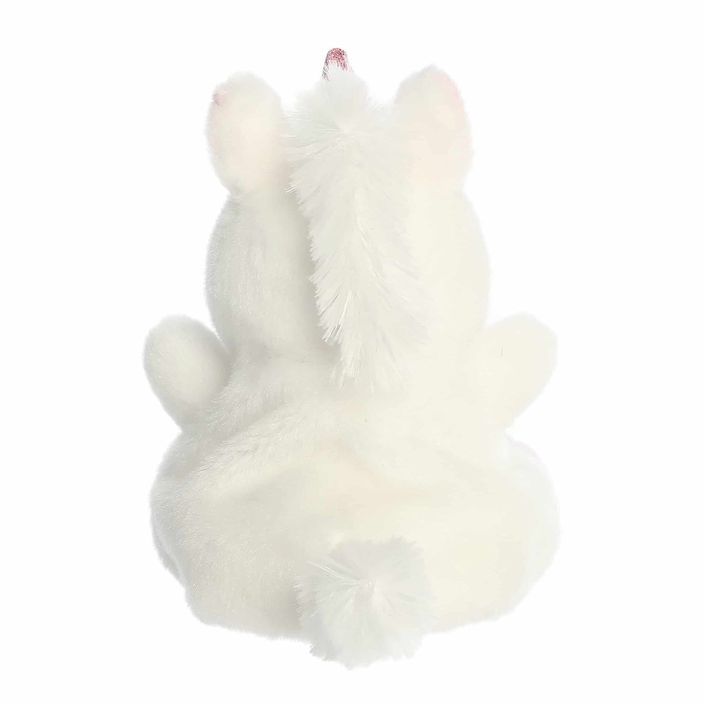 Back view of Palm Pals Precious Moments Sparkle Unicorn 5-inch plush soft toy