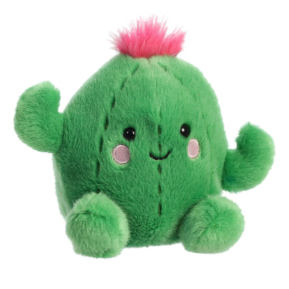 Angled view of Palm Pals Prickles Cactus 5-inch plush soft toy