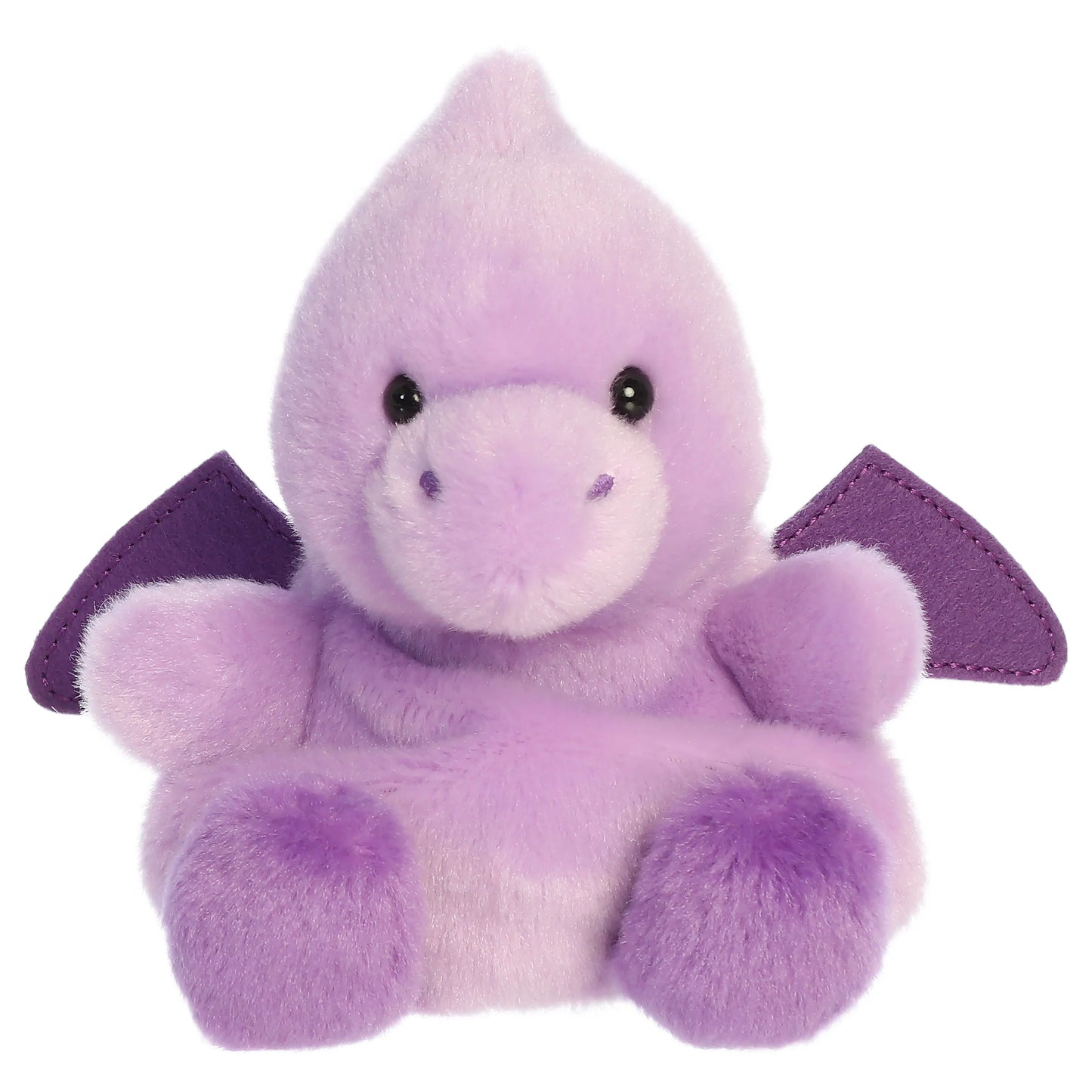 Palm Pals Pteagan Pterodactyl prehistoric plush toy with a soft lavender body and tiny wings