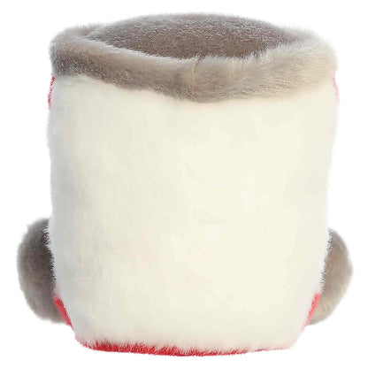 Palm Pals Quinn Cranberry Sauce 4-inch plush can featuring embroidered red and blue lettering, red cranberry details, and gray plush feet.