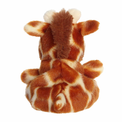 Back view of Palm Pals Raffie Giraffe 5-inch plush soft toy