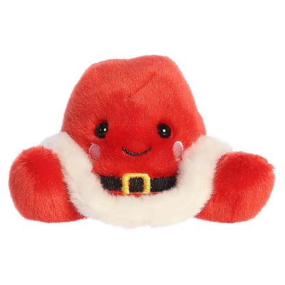 Palm Pals Santa Cowboy Hat 5-inch red plush cowboy hat with fluffy white trim and a black belt with a gold buckle detail.