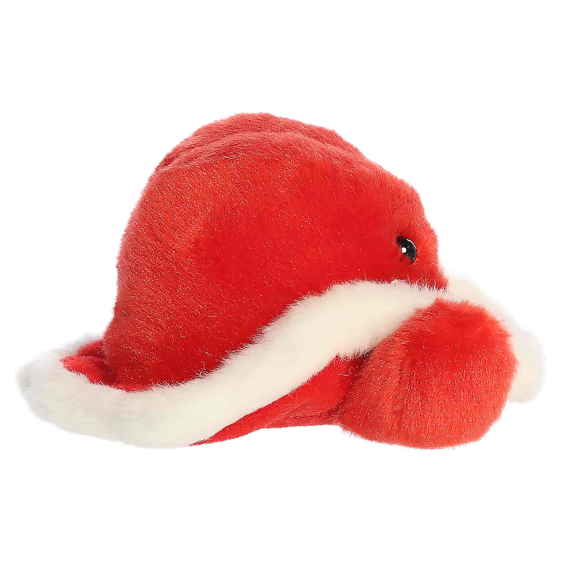 Palm Pals Santa Cowboy Hat 5-inch red plush cowboy hat with fluffy white trim and a black belt with a gold buckle detail.