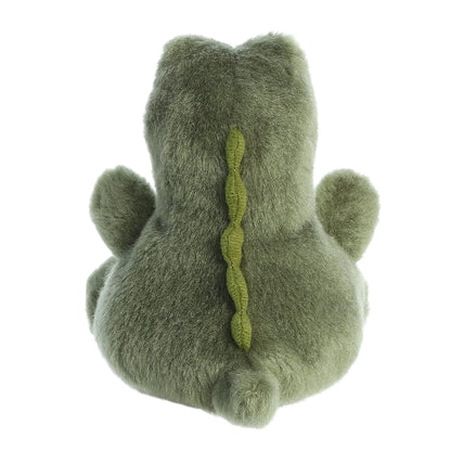 Back view of Palm Pals Scales Alligator 5-inch plush soft toy