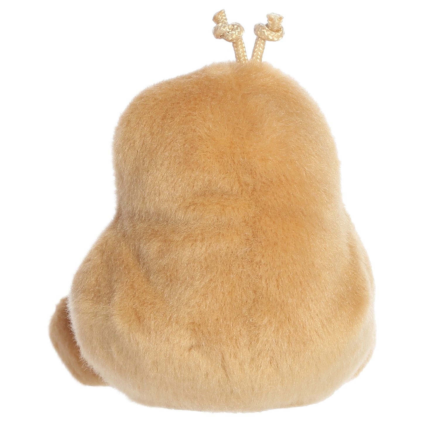 Palm Pals Spudrick Potato plush toy with a warm beige body, rosy cheeks, and a swirled tuft