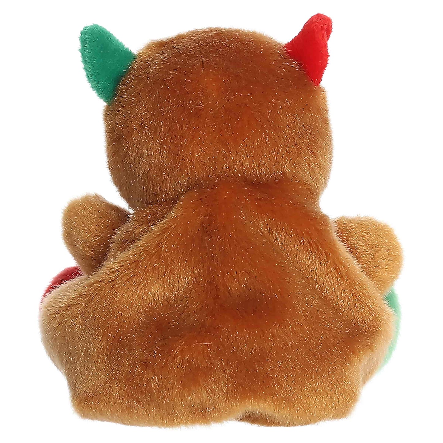 Palm Pals Syd Holiday Capybara 4-inch brown plush with red and green ears, red and green feet, and an embroidered red nose.