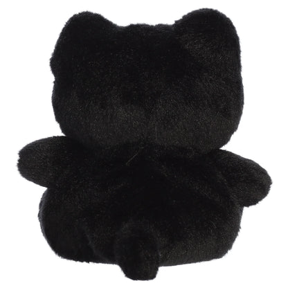 Palm Pals Tasty Peach Taro Black Out Meowchi plush toy with a black body, taro-purple wink, and matching inner ears