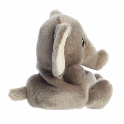 Side view of Palm Pals Tuk Elephant 5-inch plush soft toy